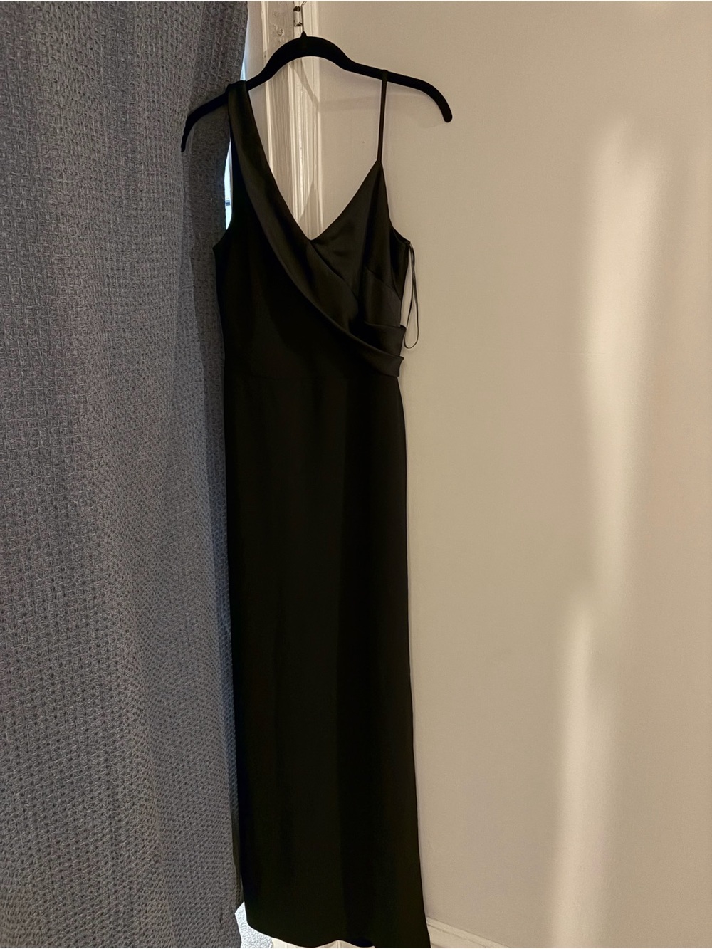 Ralph Lauren Black Asymmetrical Evening Gown